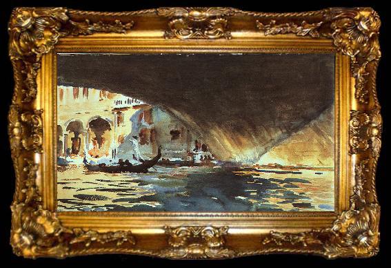 framed  John Singer Sargent Under the Rialto Bridge, ta009-2